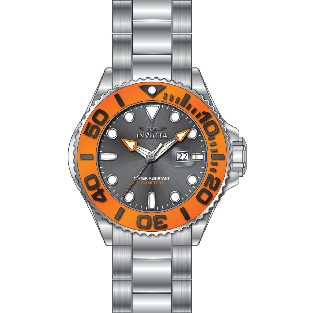 Reloj Invicta Grand Diver de hombre pulsera de metal 52 mm