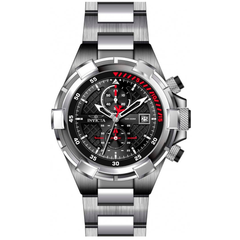 Reloj Invicta Aviator de hombre pulsera de metal 50 mm