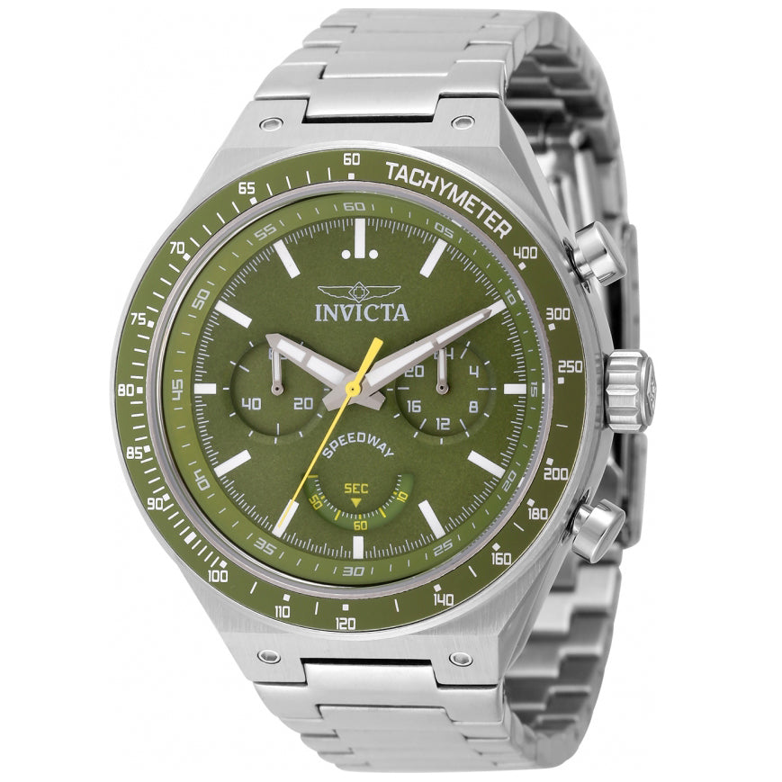 Reloj Invicta Speedway de caballero pulsera de metal 44 mm
