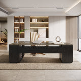 HOGA-HL0288 Escritorio en L Tribesigns de madera con gavetas