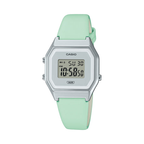 LA-680 Reloj Casio para Hombre, Mujer Pulsera de Cuero Digital Vintage Clásico Illuminator