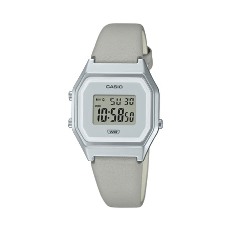 LA-680 Reloj Casio para Hombre, Mujer Pulsera de Cuero Digital Vintage Clásico Illuminator