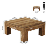 HOGA-RY0337 Mesa de centro Cuadrada Tribesigns MDF