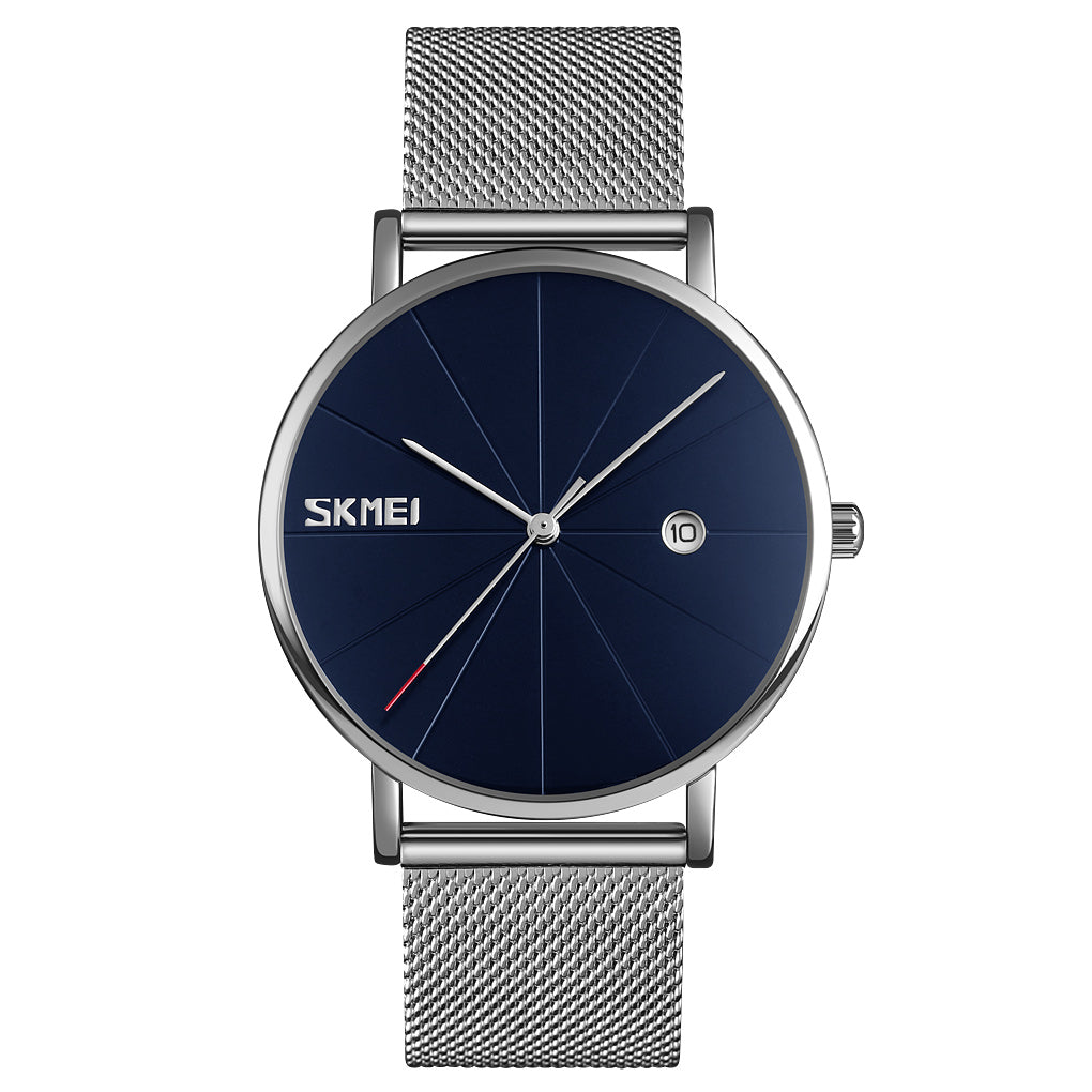 9183 Reloj Skmei Unisex Pulsera Mesh Análogo