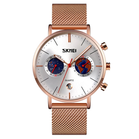 9231 Reloj Skmei para Hombre Pulsera Mesh Análogo