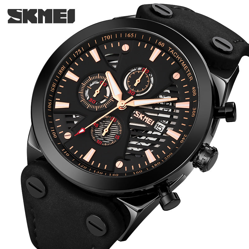 9282 Reloj Skmei para Hombre Pulsera de Cuero Análogo