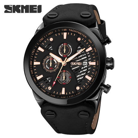 9282 Reloj Skmei para Hombre Pulsera de Cuero Análogo