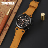 9282 Reloj Skmei para Hombre Pulsera de Cuero Análogo