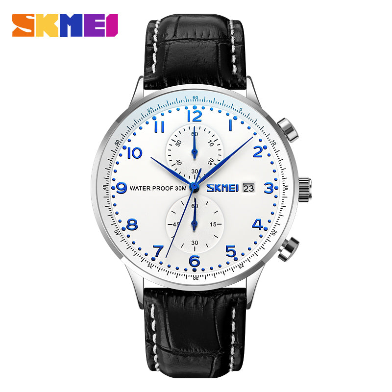 9301 Reloj Skmei para Hombre Pulsera de Cuero Análogo