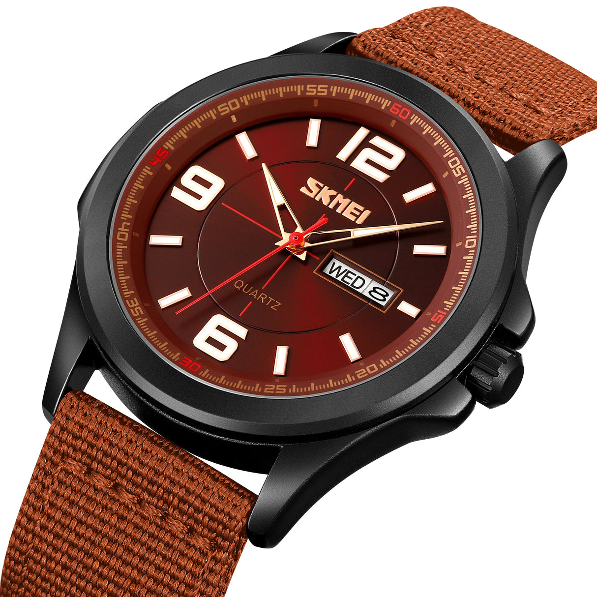 9315 Skmei Reloj para Hombre Pulsera de Tela Análogo