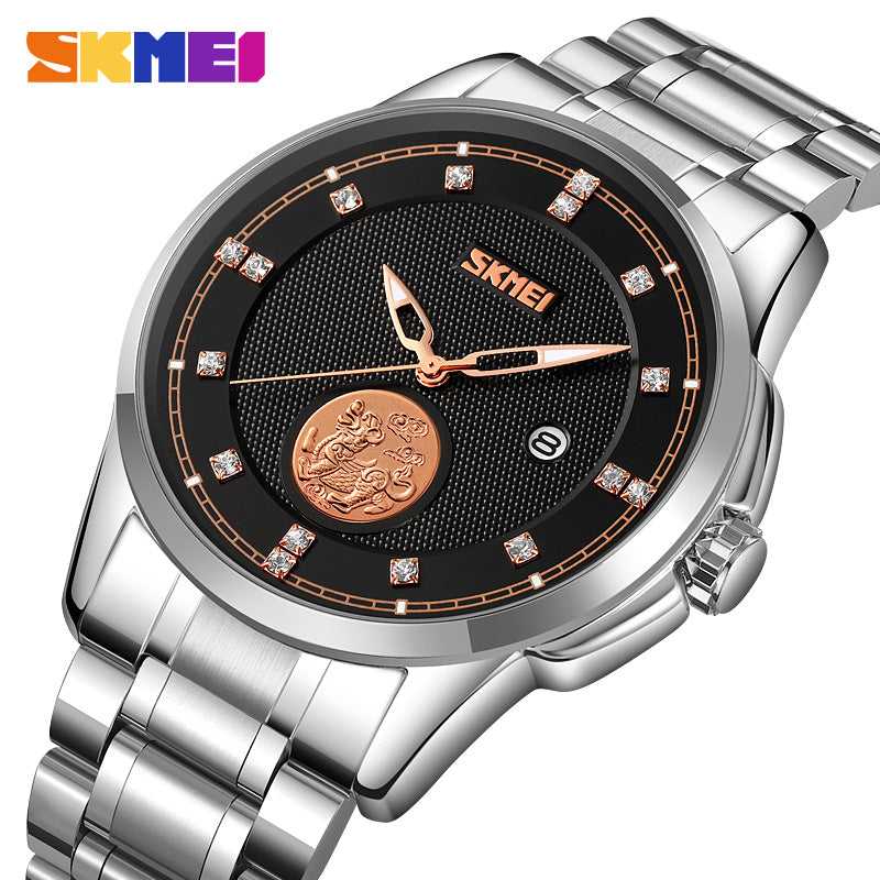 9321 Reloj Skmei para caballero pulsera de metal