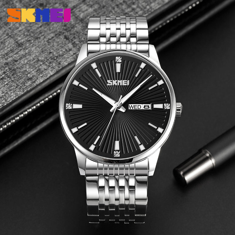 9323 Skmei Reloj para Hombre Pulsera de Metal Análogo