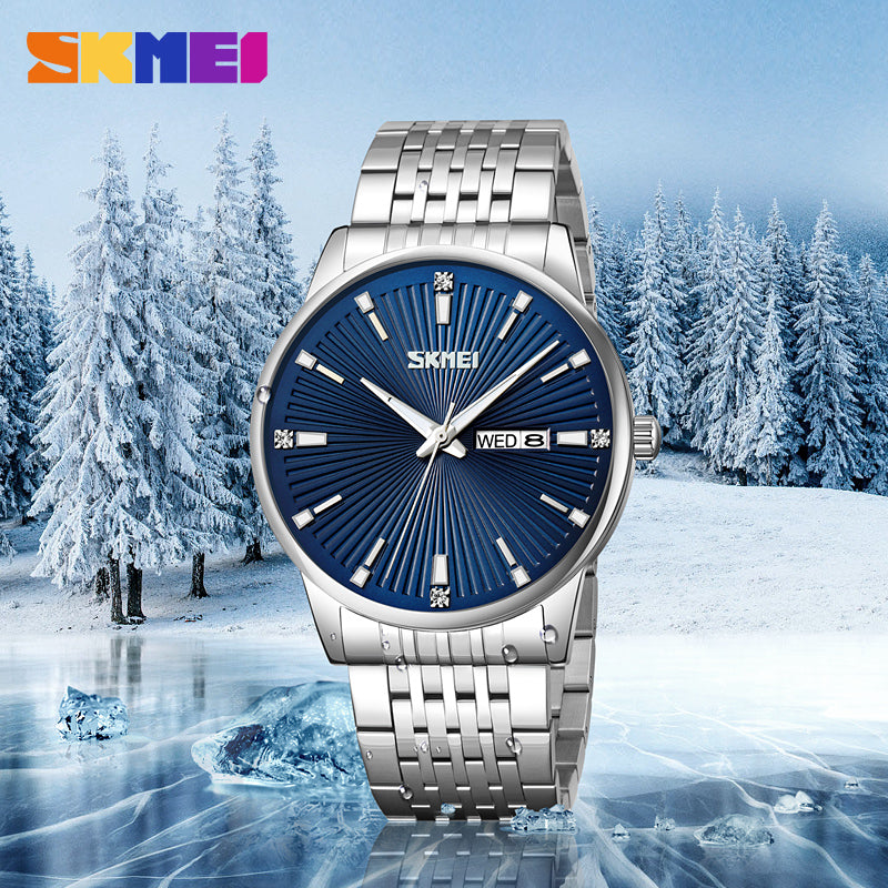 9323 Skmei Reloj para Hombre Pulsera de Metal Análogo