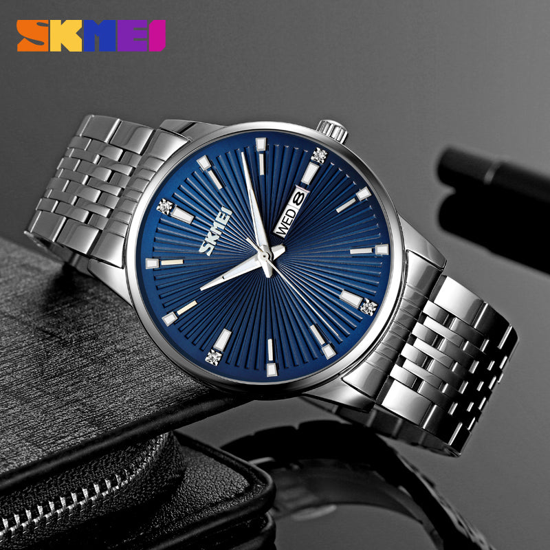 9323 Skmei Reloj para Hombre Pulsera de Metal Análogo