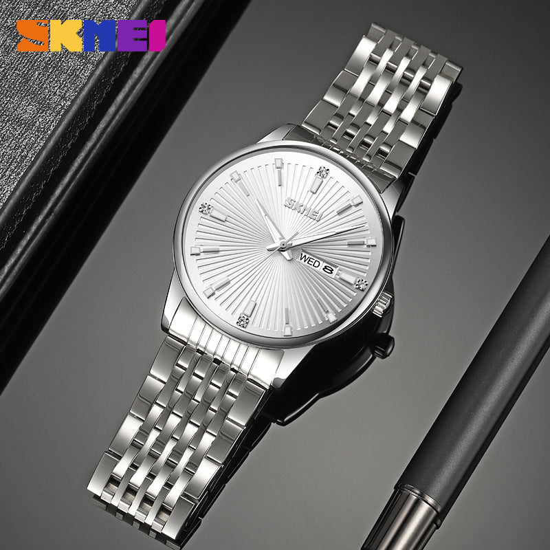 9323 Skmei Reloj para Hombre Pulsera de Metal Análogo