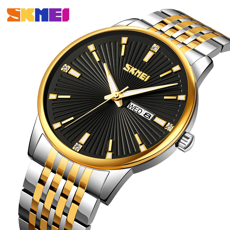 9323 Skmei Reloj para Hombre Pulsera de Metal Análogo