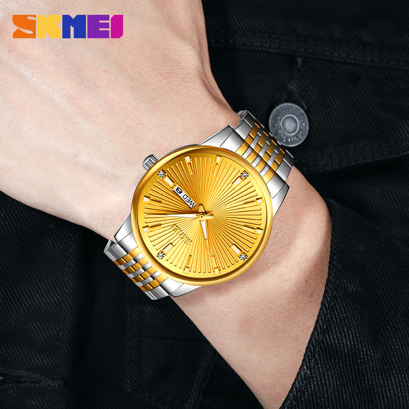 9323 Skmei Reloj para Hombre Pulsera de Metal Análogo