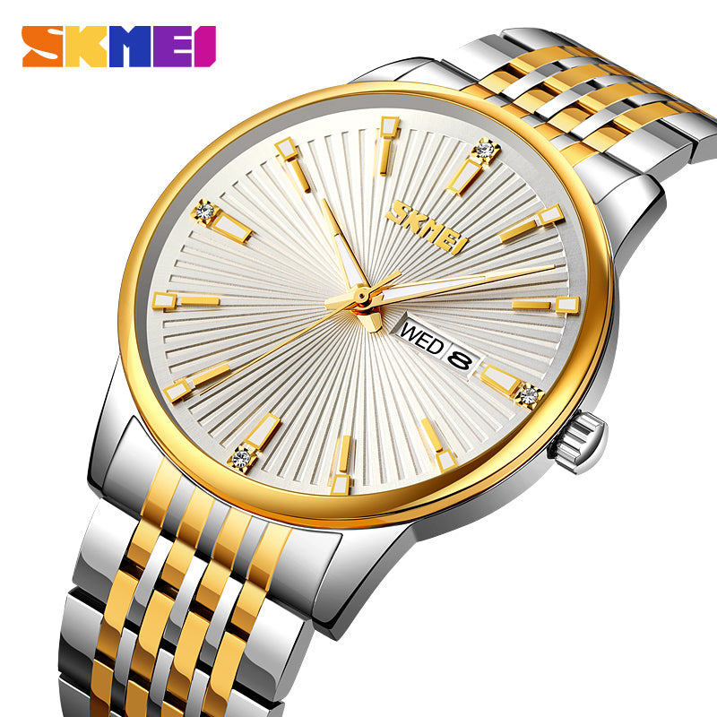 9323 Skmei Reloj para Hombre Pulsera de Metal Análogo