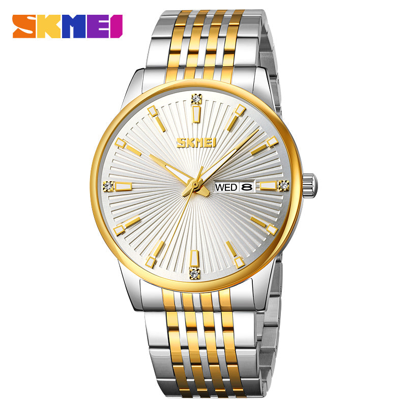 9323 Skmei Reloj para Hombre Pulsera de Metal Análogo