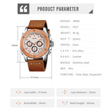 9327 Reloj SKMEI para hombre pulsera de cuero