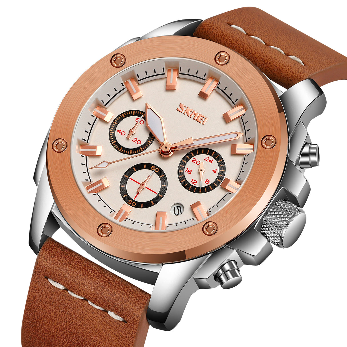 9327 Reloj SKMEI para hombre pulsera de cuero