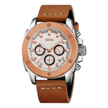 9327 Reloj SKMEI para hombre pulsera de cuero