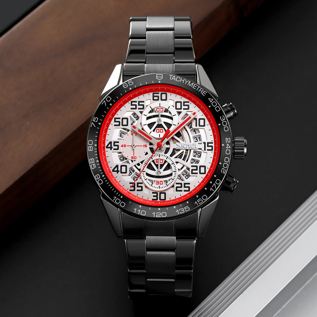 9338 Reloj Skmei para hombre pulsera de metal