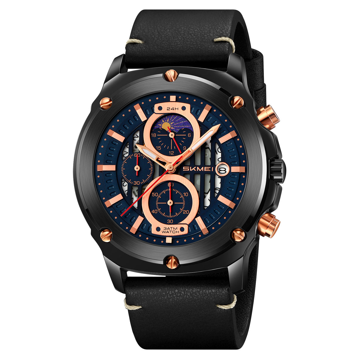 9351 Reloj Skmei para caballero pulsera de piel