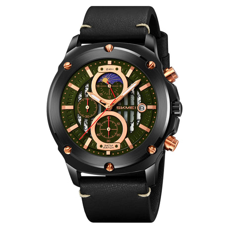 9351 Reloj Skmei para caballero pulsera de piel