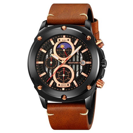 9351 Reloj Skmei para caballero pulsera de piel