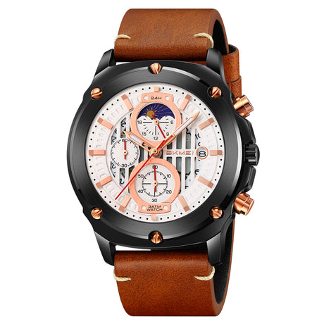 9351 Reloj Skmei para caballero pulsera de piel