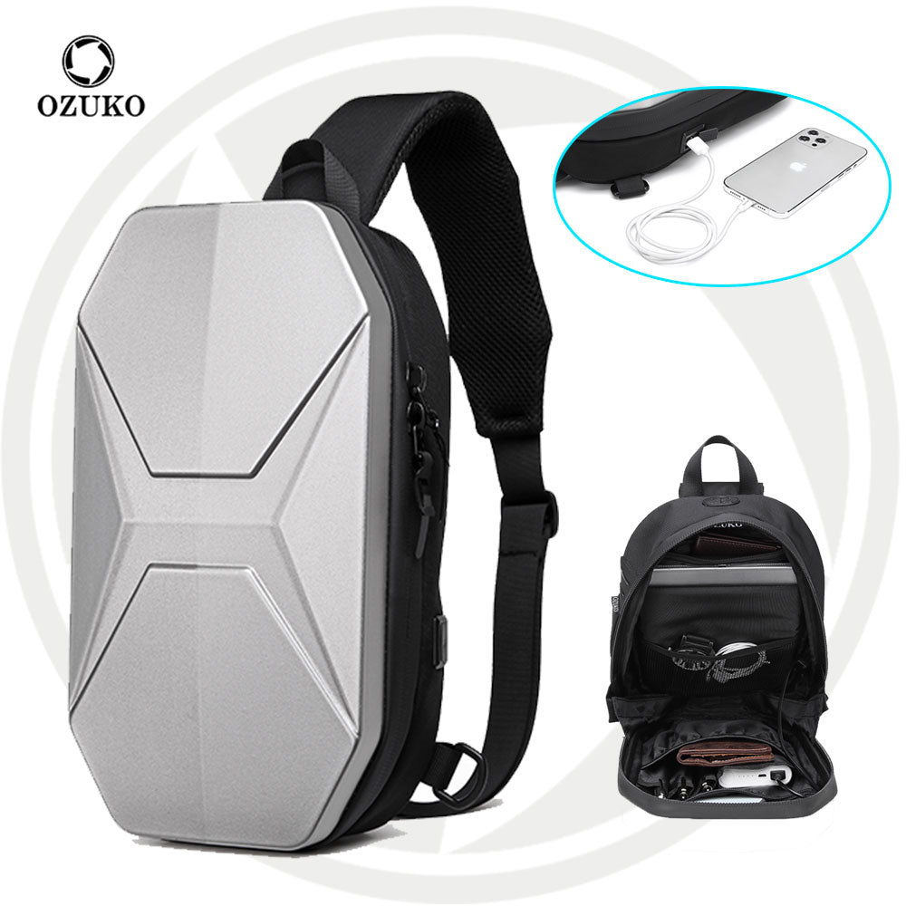 9509 Bolso Ozuko Tipo Pechera Carbon Series