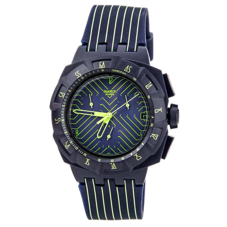 SUIN401 Reloj Swatch Análogo para Hombre pulsera de Caucho