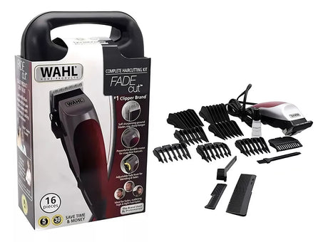 9656 Kit Completo De Corte De Pelo Wahl Fade Cut De 16 Piezas