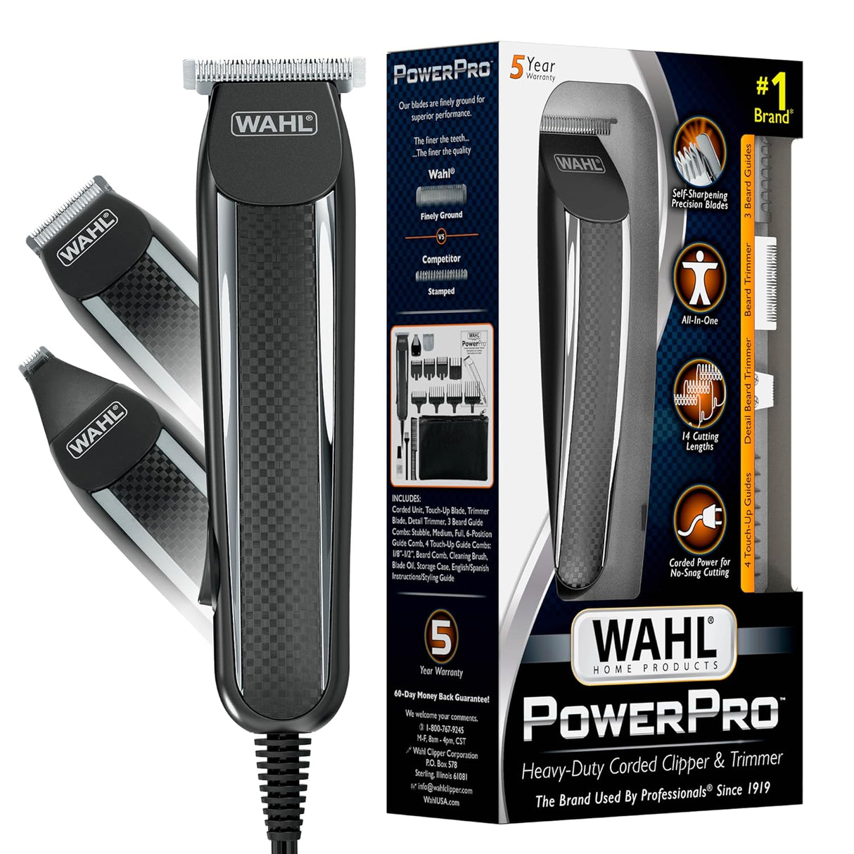 9686 Kit de afeitadora Wahl Power Pro con cable