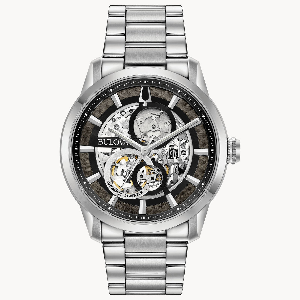 96A208 Reloj Bulova Sutton para caballero correa de metal