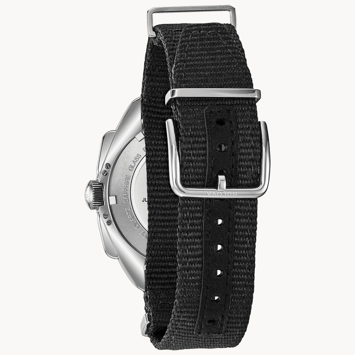 96A225 Reloj Bulova Lunar Pilot de hombre pulsera de tela 45 mm
