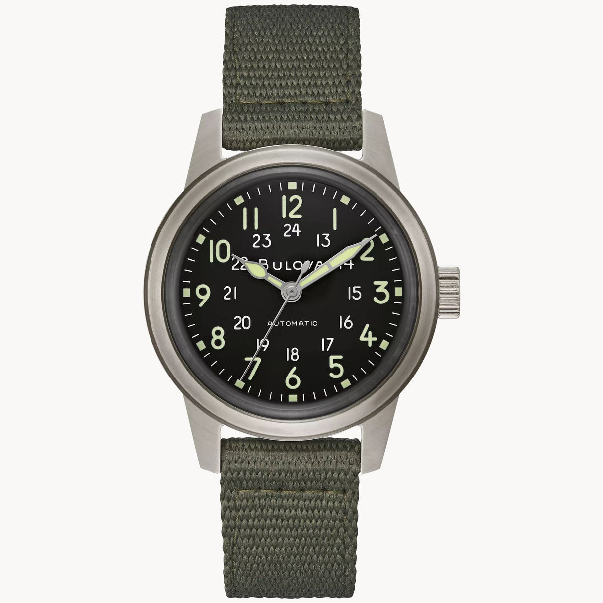 96A259 Reloj Bulova Hack Watch de hombre pulsera de tela