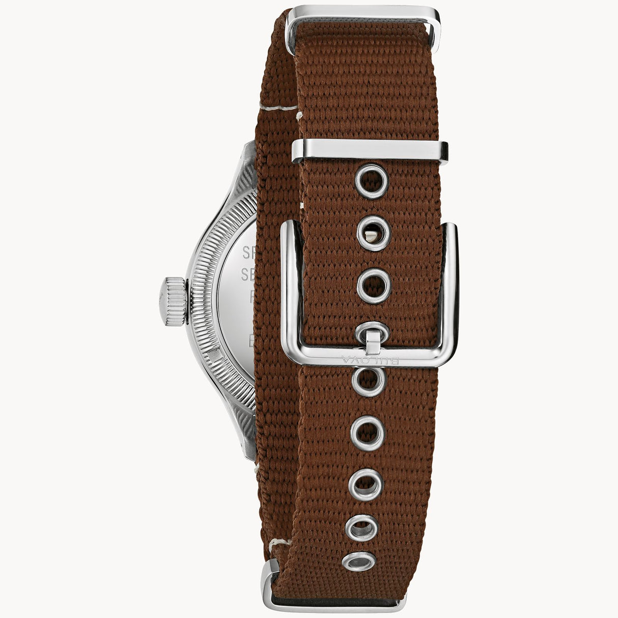 96A282 Reloj Bulova A-11 Hack Watch de hombre pulsera de tela
