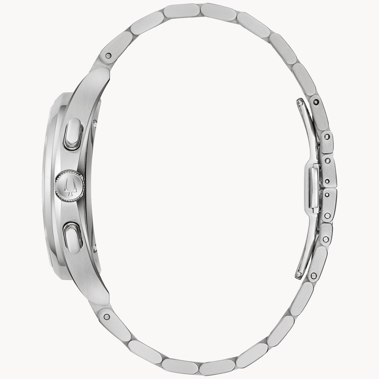96A297 Reloj Bulova Curv de hombre pulsera de metal 44mm