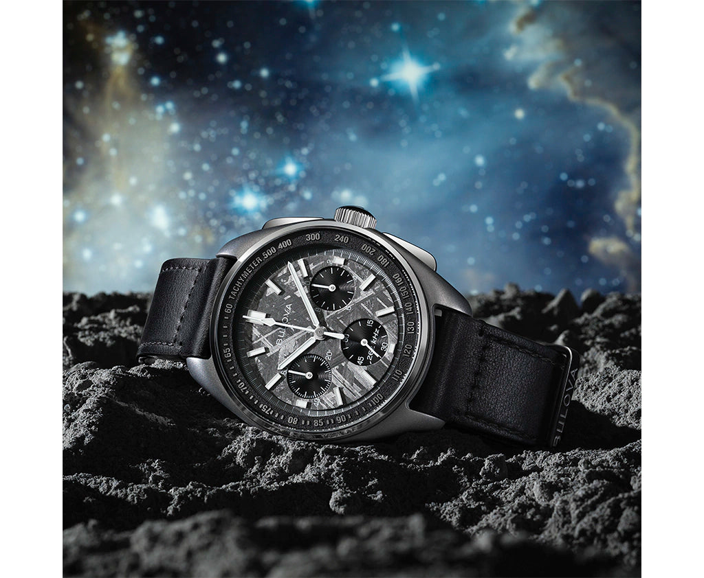 96A312 Reloj Bulova Lunar Pilot de hombre pulsera de cuero