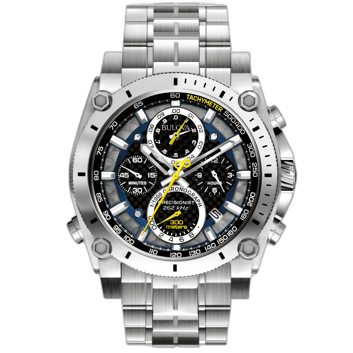 96B175 Reloj Bulova Icon de caballero correa de metal 46 mm