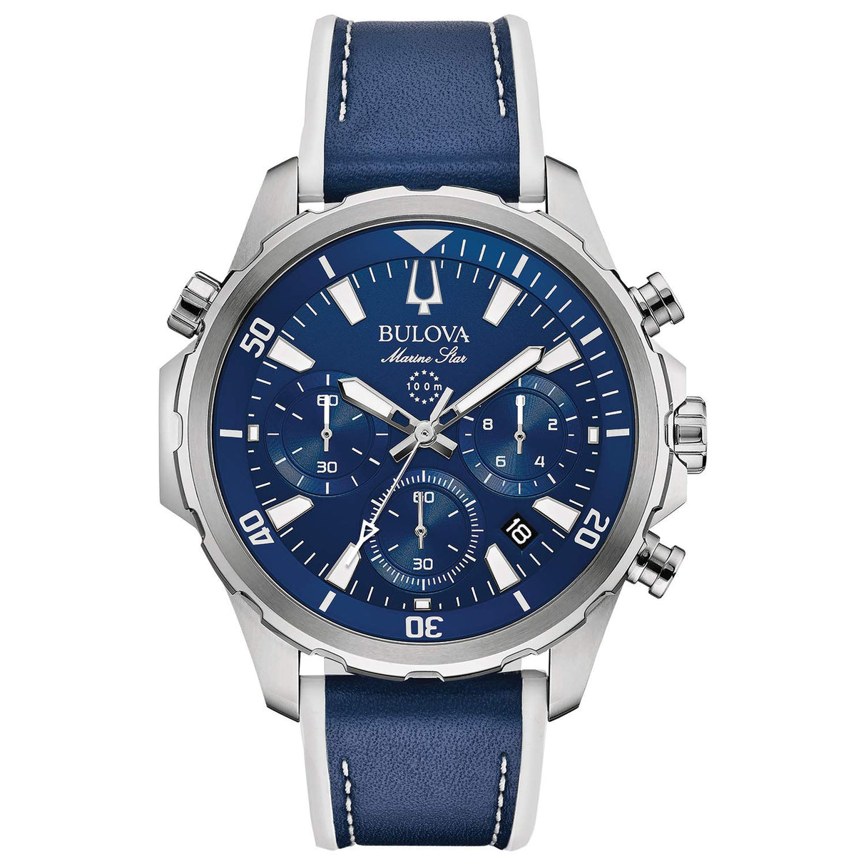 96B287 Reloj Bulova Marine Star de hombre correa de cuero
