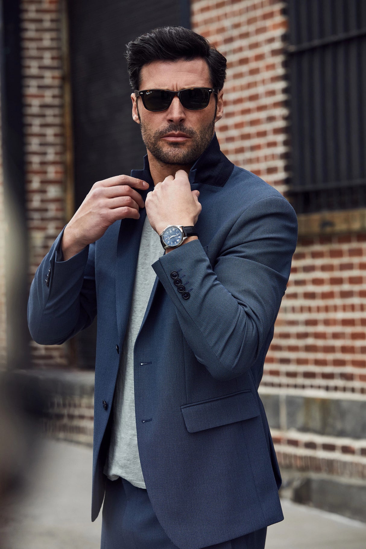 96B385 Reloj Bulova Wilton de hombre pulsera de cuero 43 mm