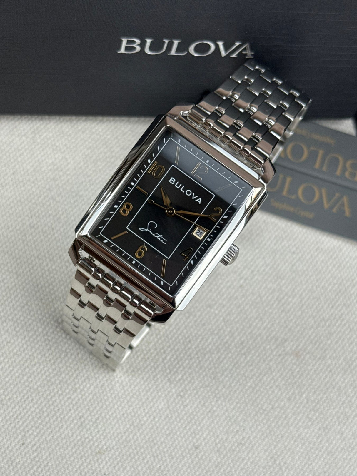 96B399 Reloj Bulova Frank Sinatra para hombre pulsera de acero inoxidable