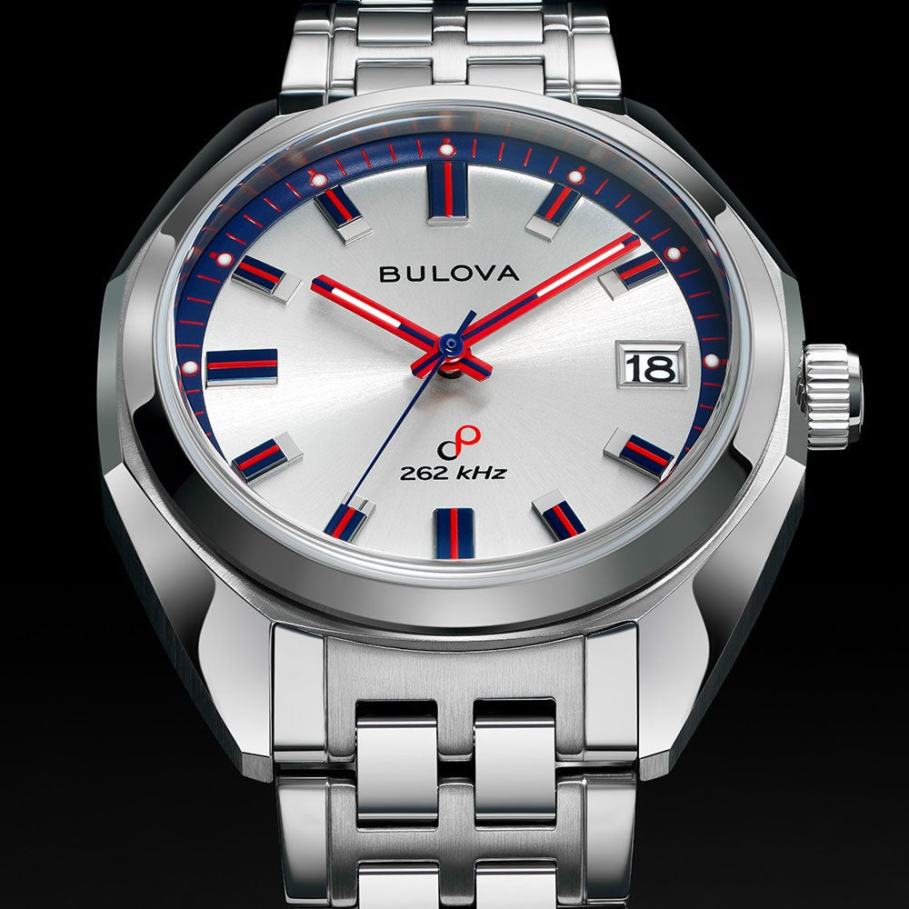 96B400 Reloj Bulova Jet Star de hombre pulsera de metal 40 mm