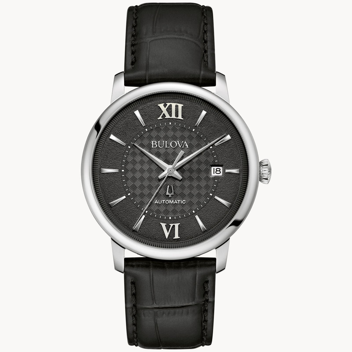 96B441 Reloj Bulova Hudson de caballero pulsera de cuero