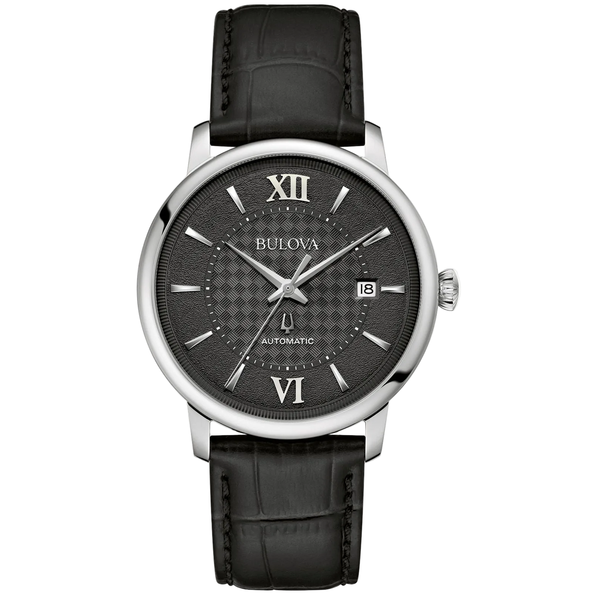 96B441 Reloj Bulova Hudson de caballero pulsera de cuero