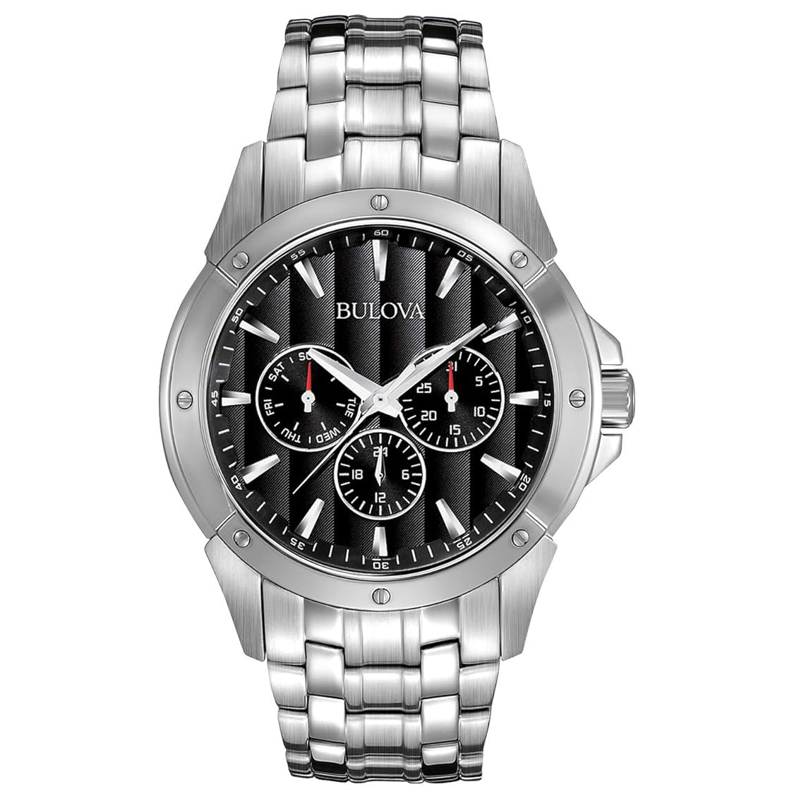 96C107 Reloj Bulova de caballero pulsera de metal