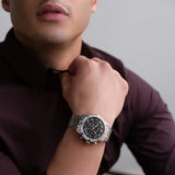 96J119 Reloj Bulova Classic Diamond de hombre correa de metal